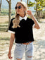 Teens16 Luxe Bold Block Collar Blouse