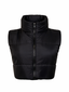 TEENS16 CROPPED ZIP UP PUFFER GILET JACKET