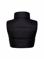 TEENS16 CROPPED ZIP UP PUFFER GILET JACKET