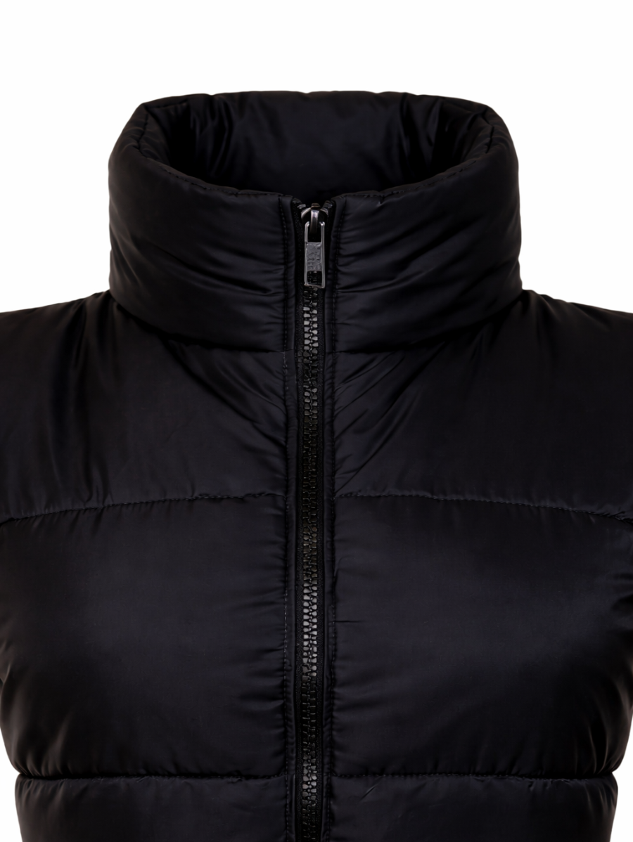 TEENS16 CROPPED ZIP UP PUFFER GILET JACKET