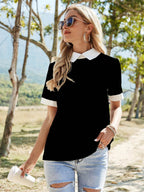 Teens16 Luxe Bold Block Collar Blouse