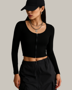 Aesthetic Zipper Top