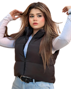 Pack of 2 Teens16 Puffer Jacket & White Solid Scoop Neck Slim Tee