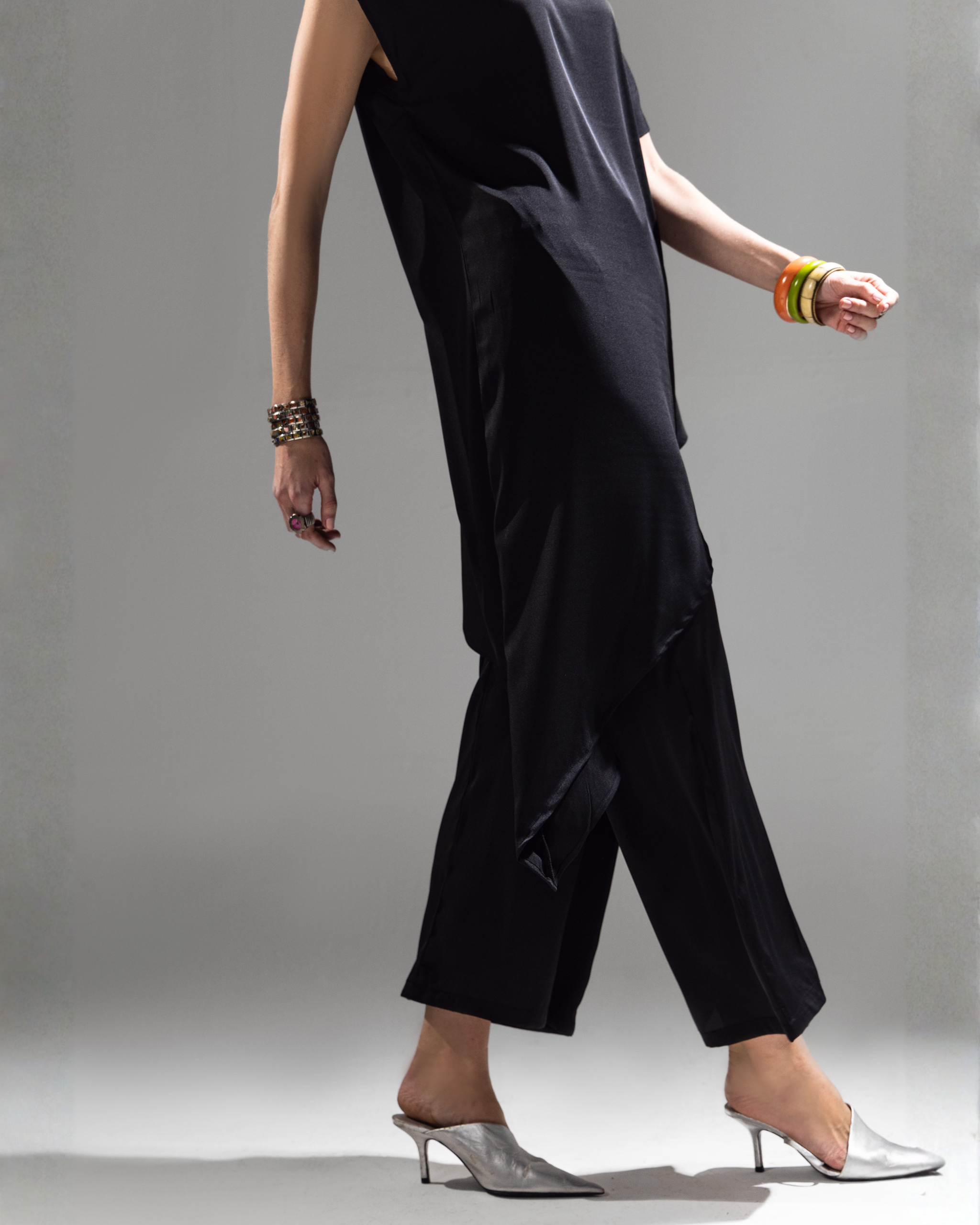 Noir Drape Dress