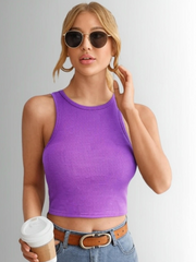 Teens16 LuxeFlow Sleeveless Tank in Purple