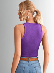 Teens16 LuxeFlow Sleeveless Tank in Purple