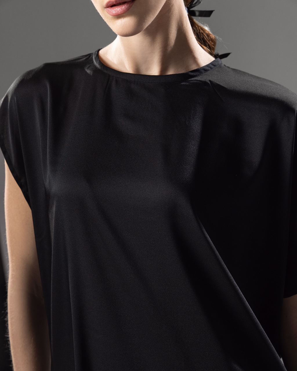 Noir Drape Dress