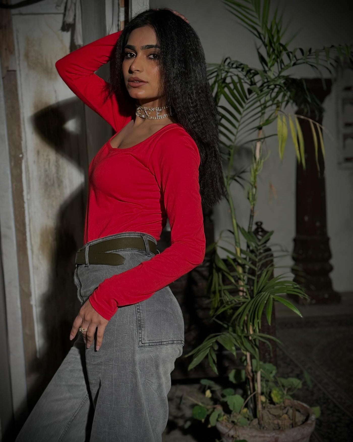 KIKI PREMIUM RED SQUARE NECK 🔥 – TEENS 16