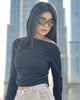 Kiki Slim Fitted Sleek Shoulder Elegance