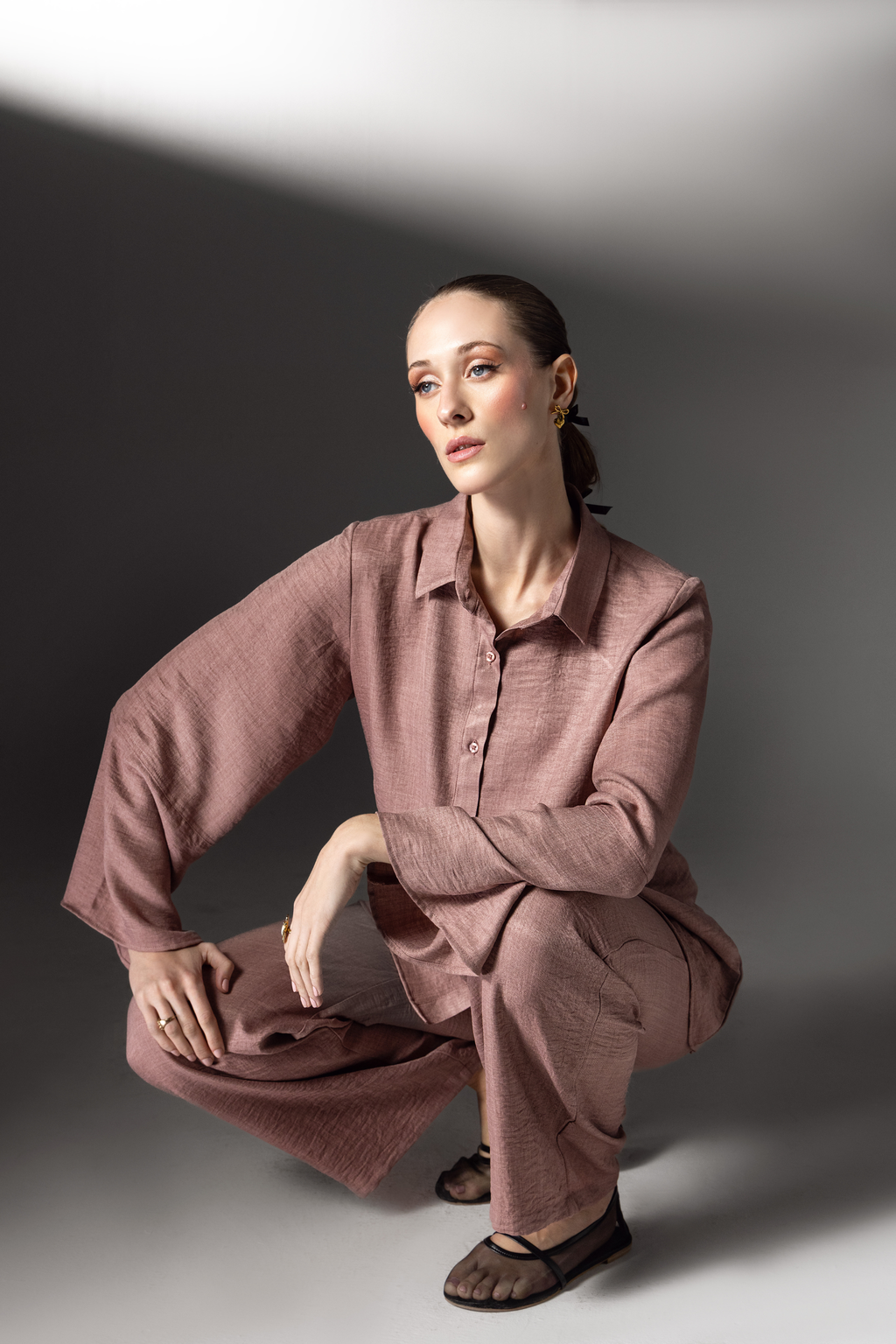 Dusky Rose Relaxed Co Ord Set