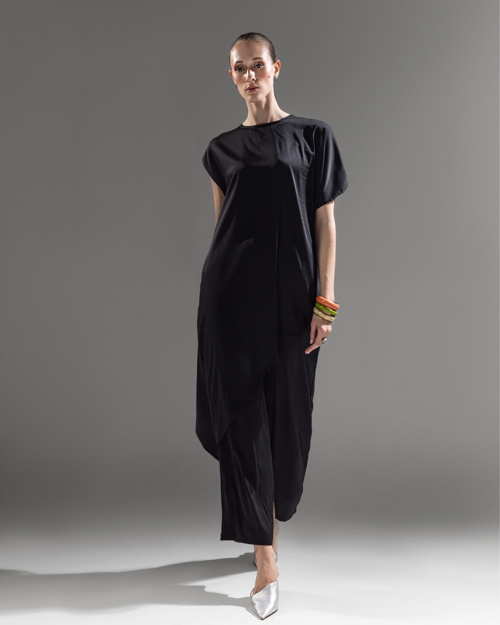Noir Drape Dress
