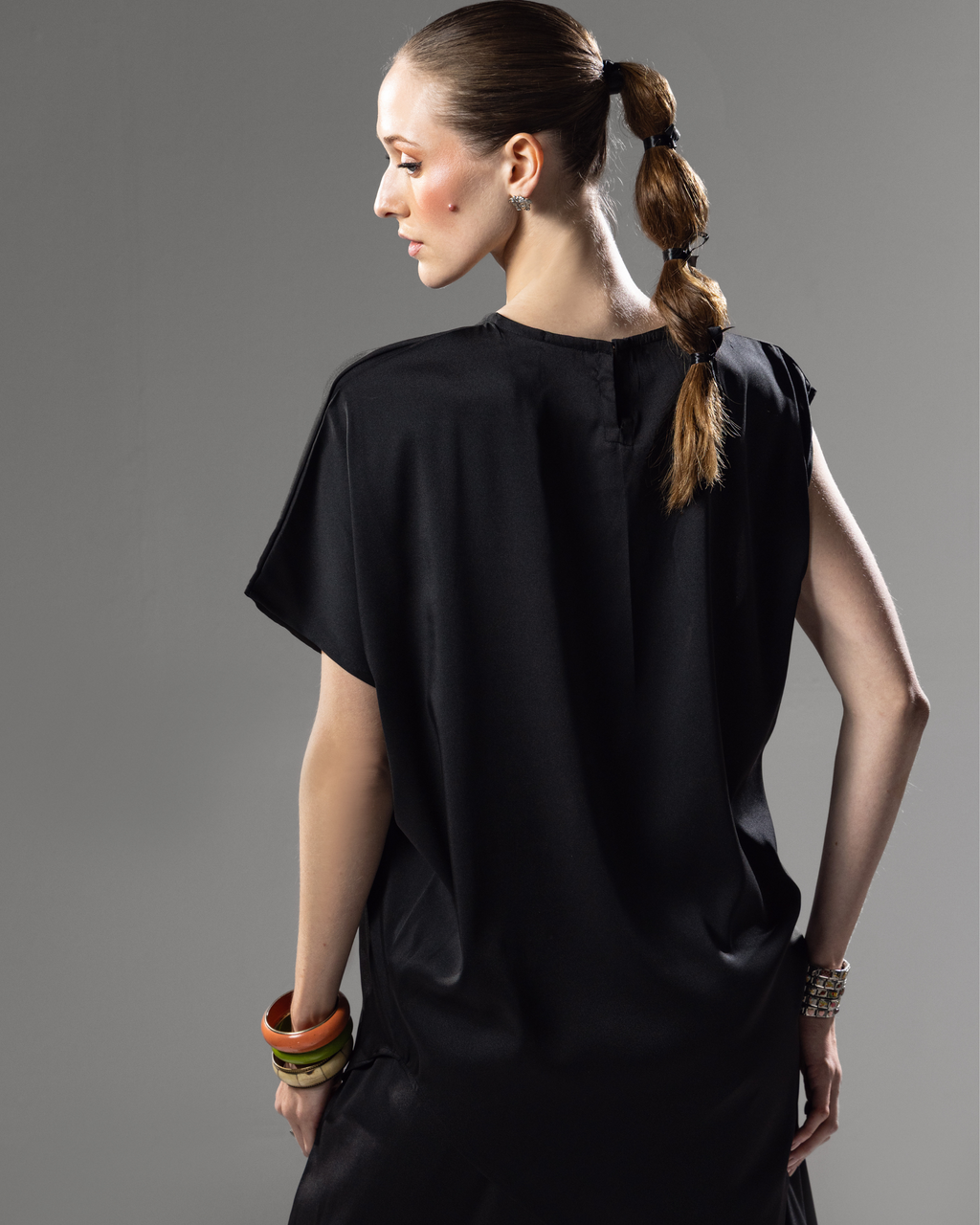 Noir Drape Dress