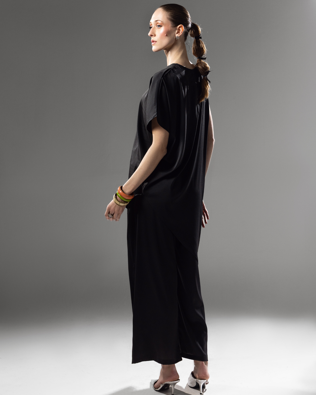 Noir Drape Dress