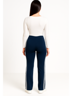 Teens16 Comfy Patchwork Bell-Bottoms NAVY