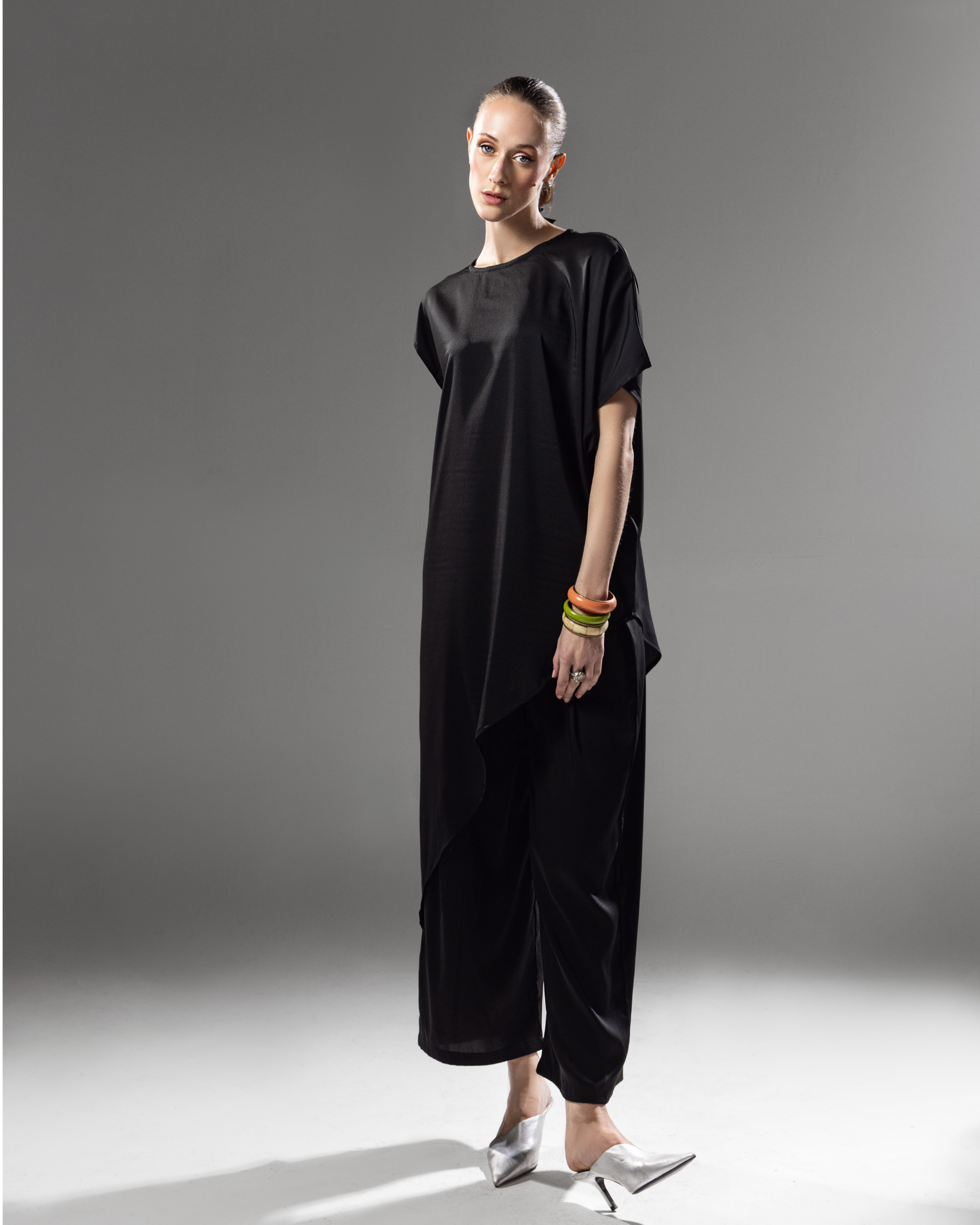 Noir Drape Dress