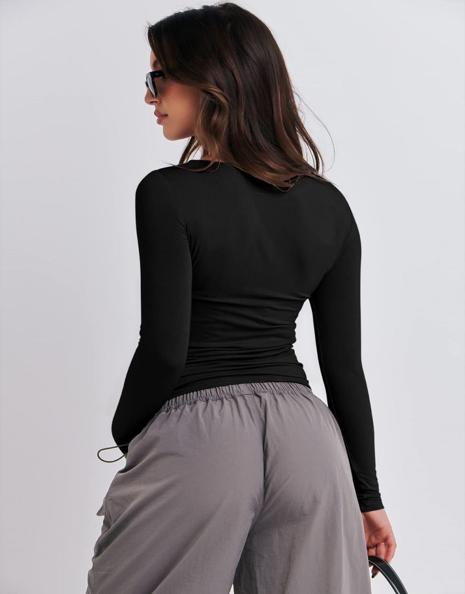 Shape Me Sleek Shirt BLACK