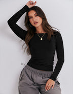Shape Me Sleek Shirt BLACK