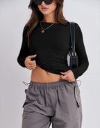 Shape Me Sleek Shirt BLACK