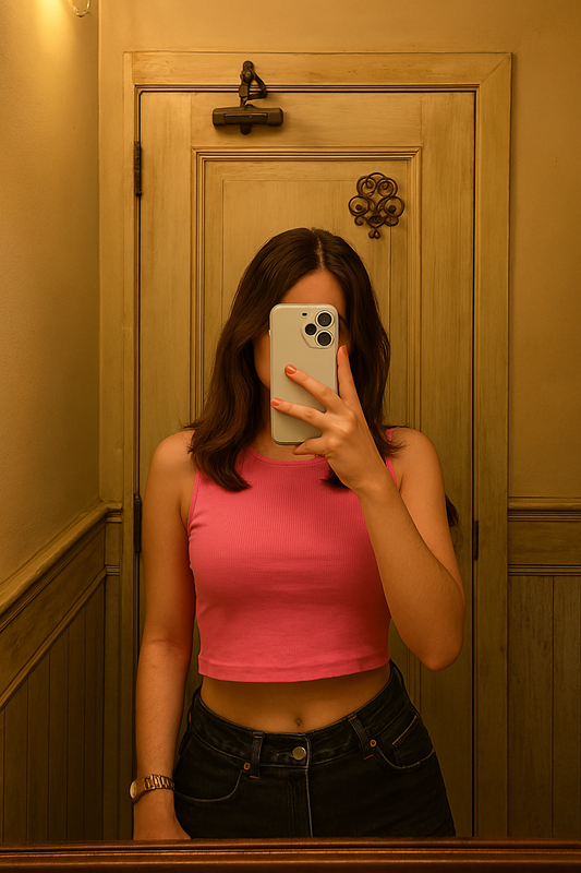 Teens16 LuxeFlow Sleeveless Tank in Pink