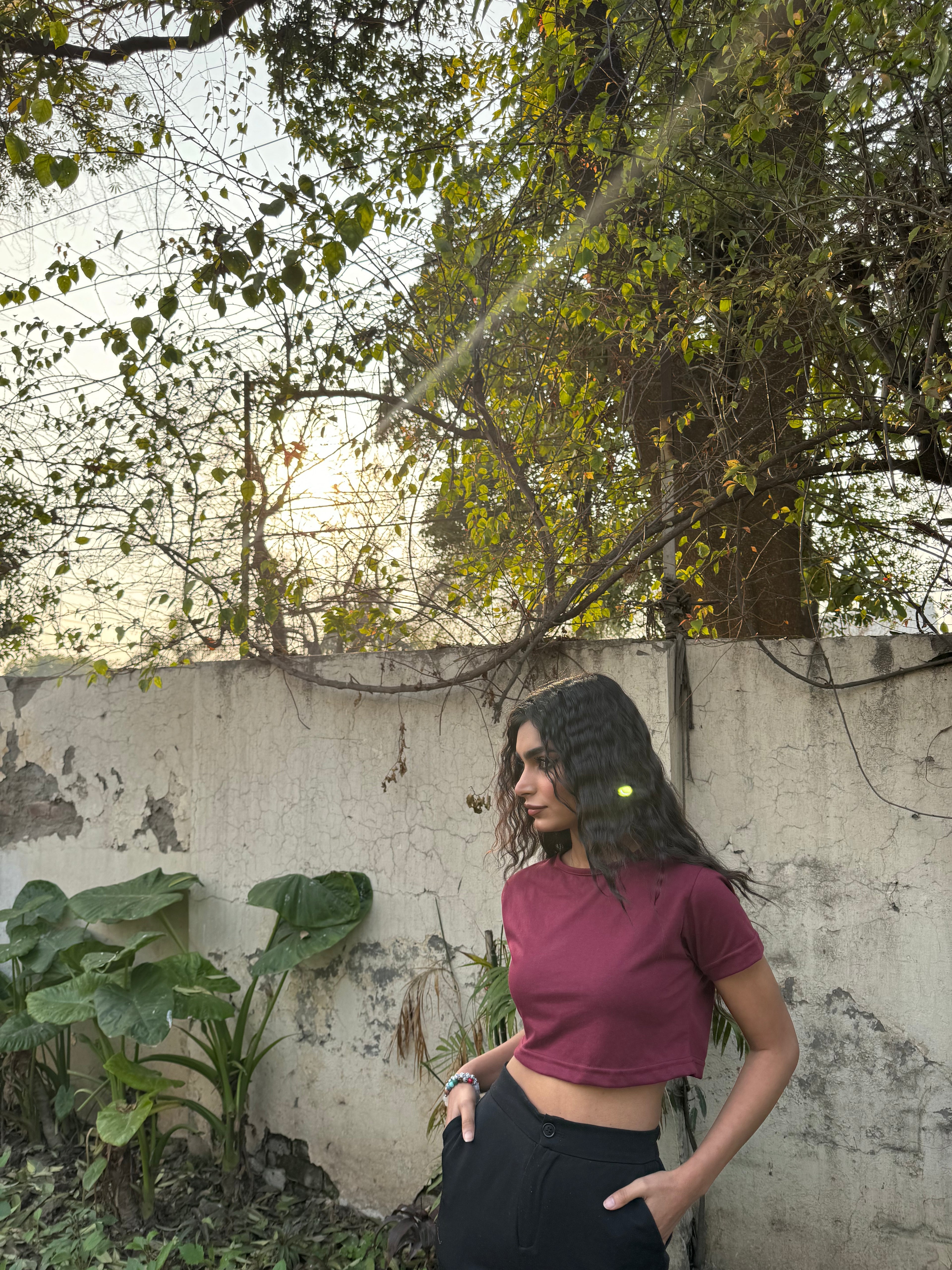 Modern Elegance of Teens16 Solid Mock Neck."