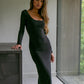 Teens16 The Gracewear Black Maxi