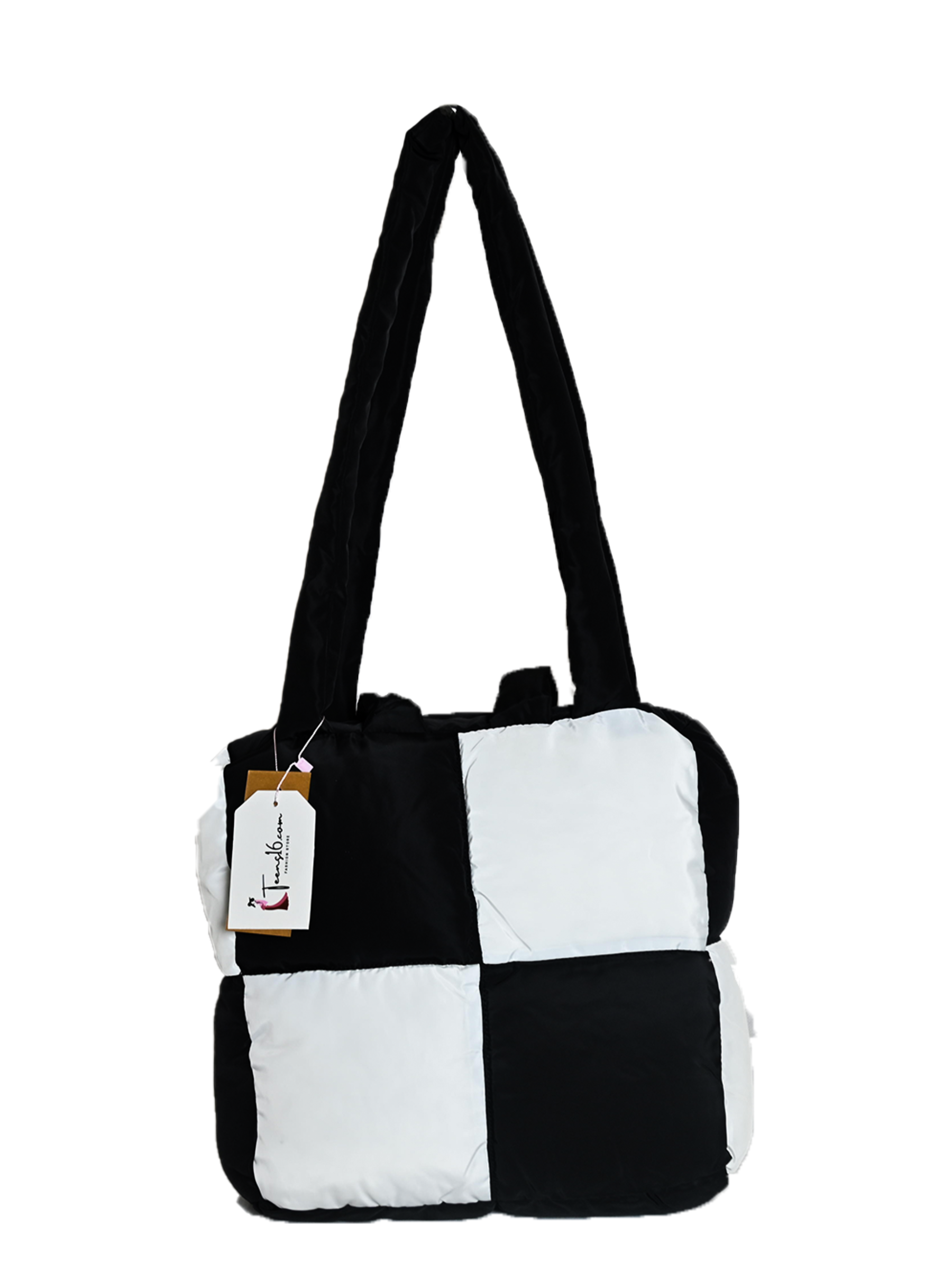 TEENS16  LUXURY TOTE BAG BLACK & WHITE Main image