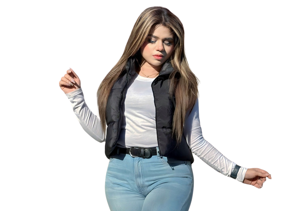 Pack of 2 Teens16 Puffer Jacket & White Solid Scoop Neck Slim Tee Secondary image