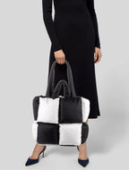 TEENS16  LUXURY TOTE BAG BLACK & WHITE