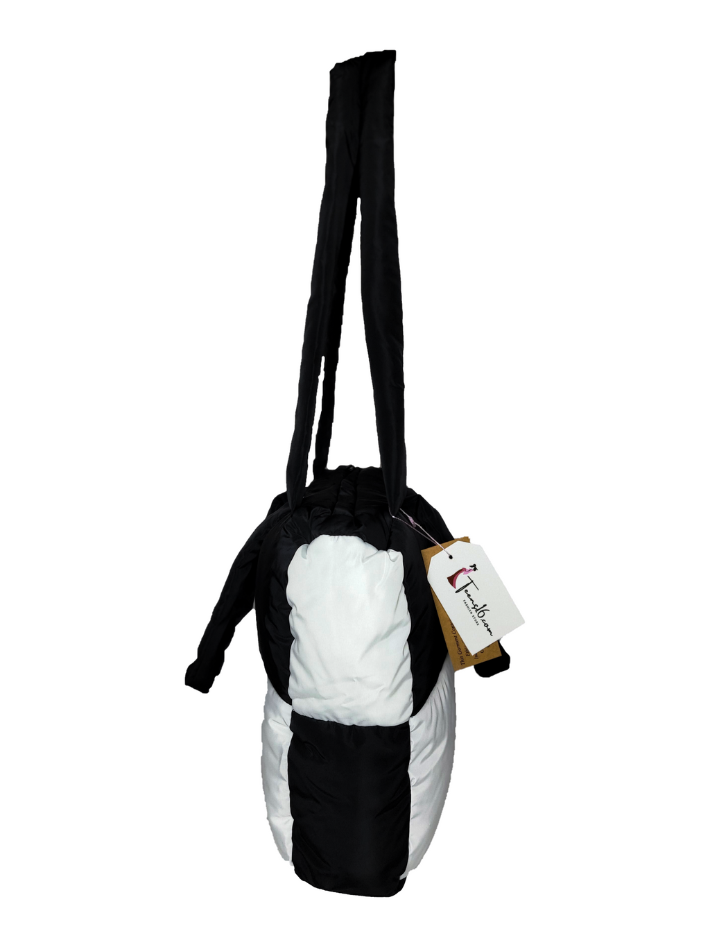 TEENS16  LUXURY TOTE BAG BLACK & WHITE