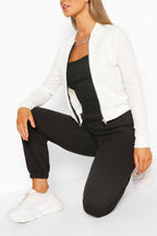 TEENS16 CREPE  BOMBER JACKET