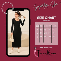 Teens16 Signature Slim Fit Dress – Luxe Elegance for Summer ☀️✨