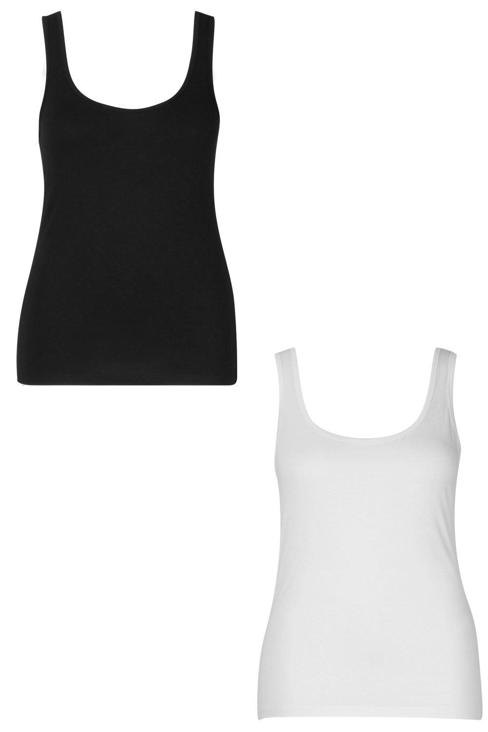 "Teens16 Comfort Plus 2 Pack Basic Wide Strap Vest" Secondary image