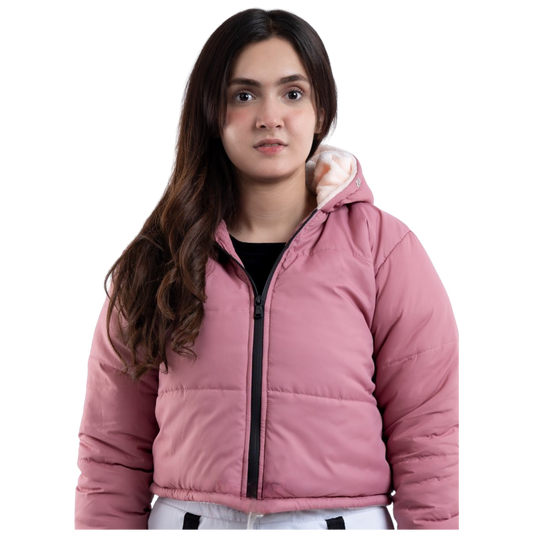 Teens16 quilted down hoodie jacket.