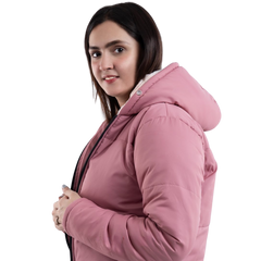 Teens16 quilted down hoodie jacket.