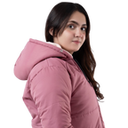 Teens16 quilted down hoodie jacket.