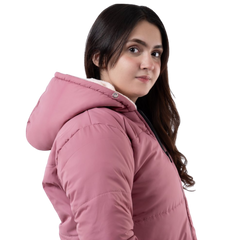 Teens16 quilted down hoodie jacket.